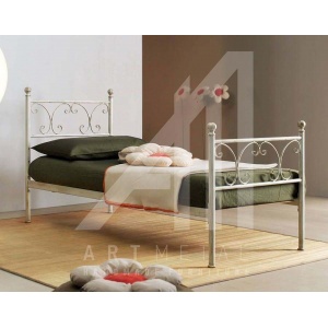 μεταλλικό κρεβάτι μονό Art 3011-077