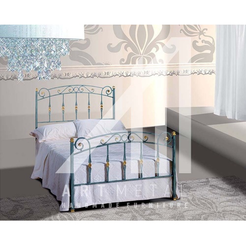 μεταλλικό κρεβάτι μονό Art 3011-089