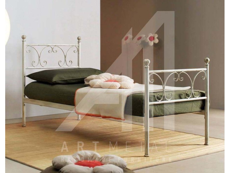 μεταλλικό κρεβάτι μονό Art 3011-077