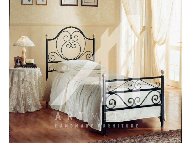 μεταλλικό κρεβάτι ημίδιπλο Art 3011-091